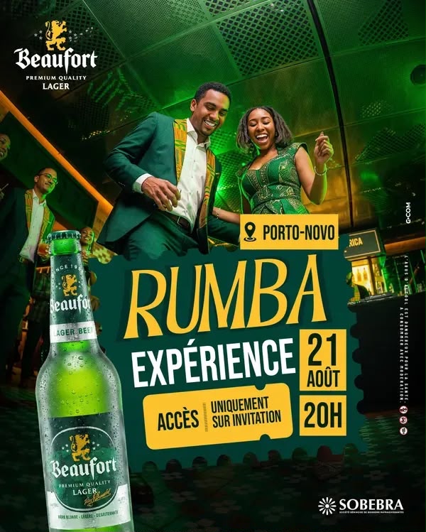Affiche Rumba Expérience - Beaufort, Porto-Novo, 21 août 2026