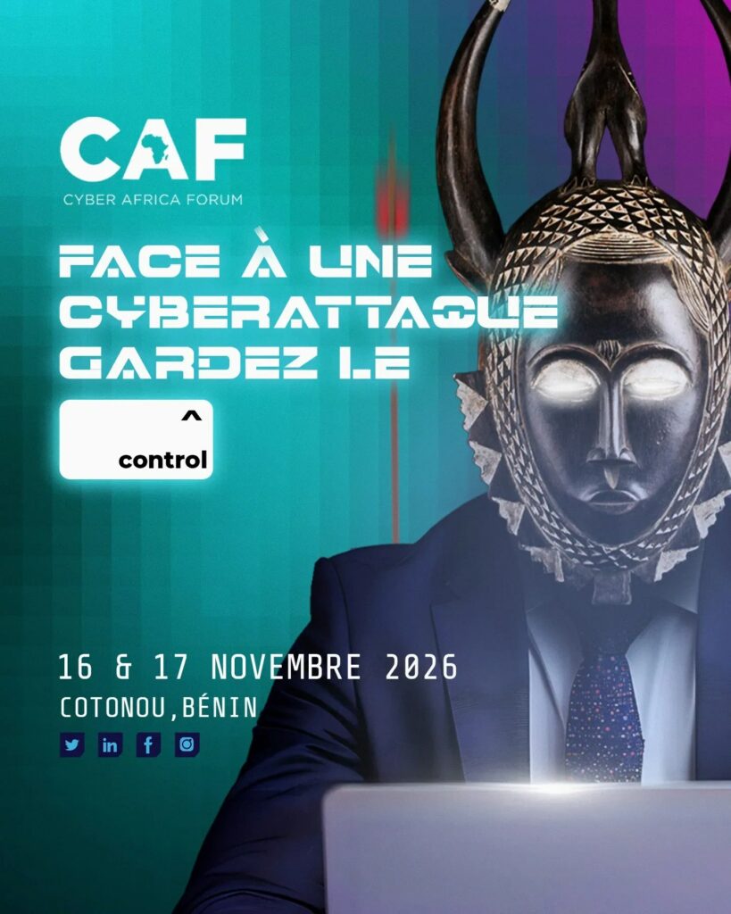 Affiche du Cyber Africa Forum 2026, 16 et 17 novembre à Cotonou