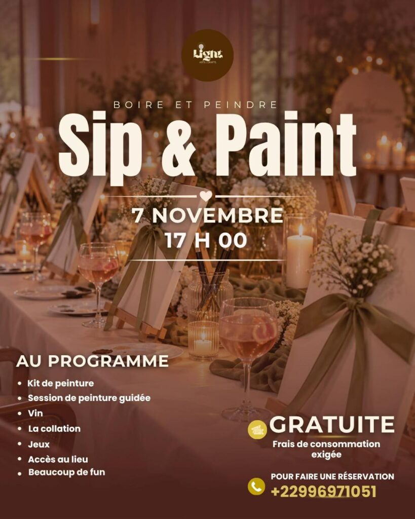 Affiche Sip & Paint par Light Arts & Crafts, 7 novembre à 17h